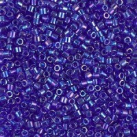 Miyuki delica beads 10/0 - Transparent cobalt ab DBM-178